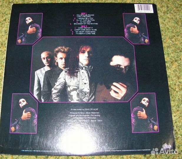 Dead OR alive (Youthquake ) виниловая пластинка