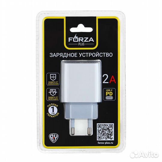 Сетевое зарядное устройство Space power Type-C 2А