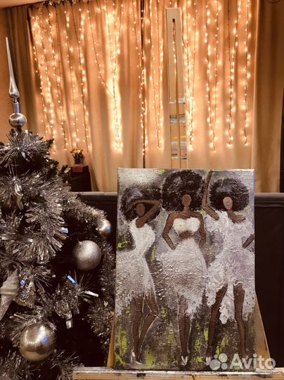 Картина, холст на подрамнике, 50*30 акрил