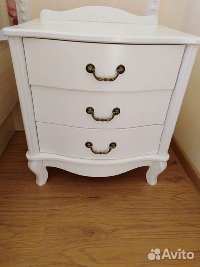 Тумбочка прикроватная, Джульетта, белая