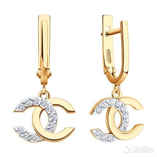 Серьги Diamant из золота, 51-121-02988-1