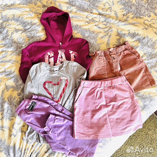 Вещи пакетом на девочку 140 146