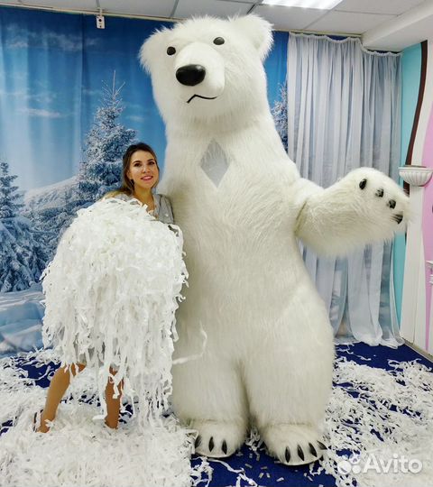 Бумажное шоу, шоу мыльных пузырей, ростовые мишки