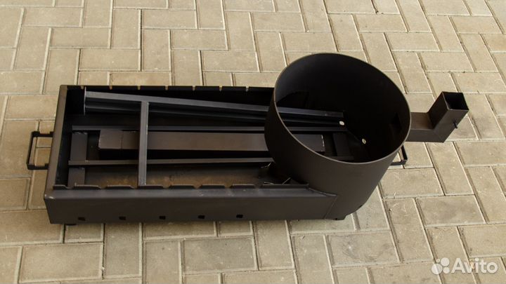 Мангал с подказанником и дымоходом на 3мм