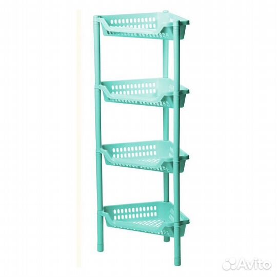 Полка угловая евро 4-х секц 380x270x790 мм, фисташ