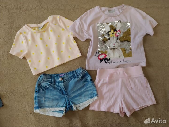 Комплект фирменных вещей для девочки 110 116 см