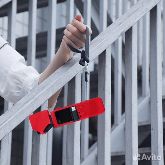 Силиконовый чехол + шнурок на шею для DJI Pocket 2