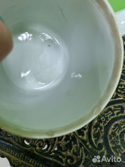 Огромная кружка.Фарфор Кузнецов. 19 век