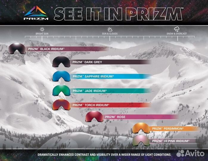 Сменная линза Oakley Fall line XL/L Prizm Rose