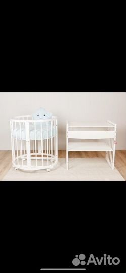 Кроватка - трансформер 6 в 1 белая