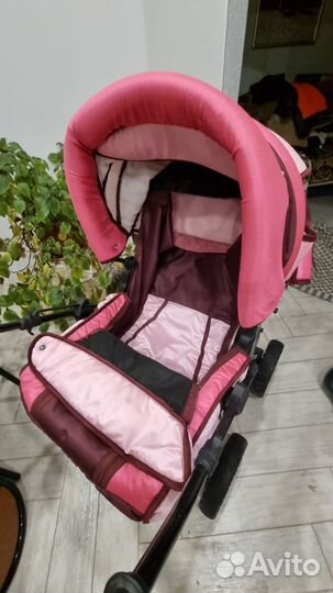 Коляска 2в1 плюс стульчик-столик для кормления
