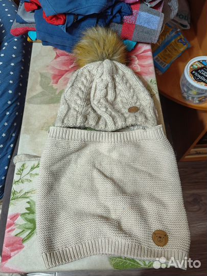 Комплект шапка и шарф