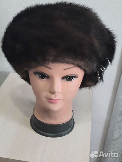 Норковый мягкий берет