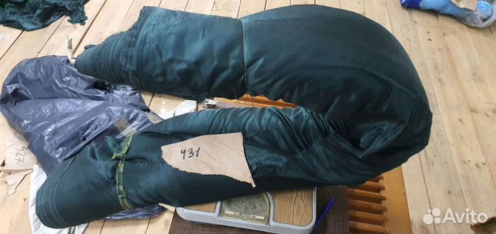 Ткань отрез зеленая