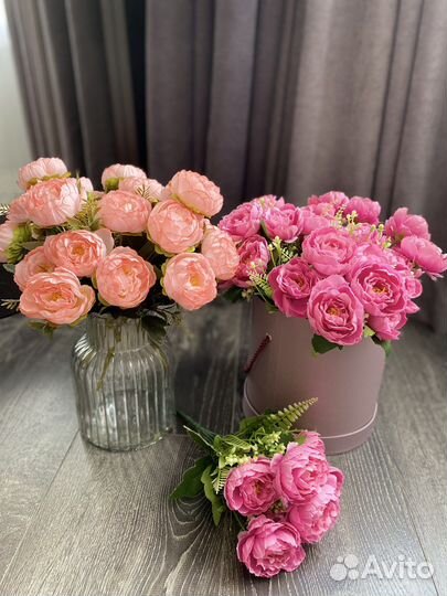 Искусственные цветы и букеты