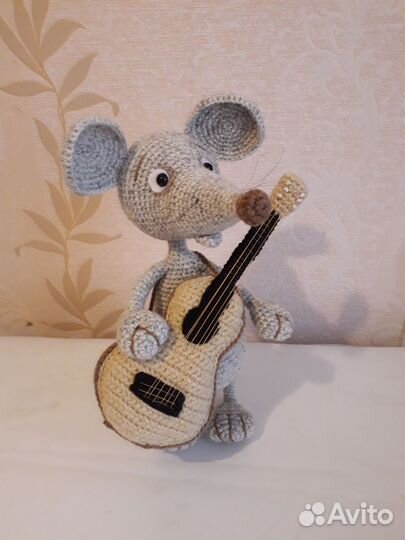Игрушка Мышь с гитарой