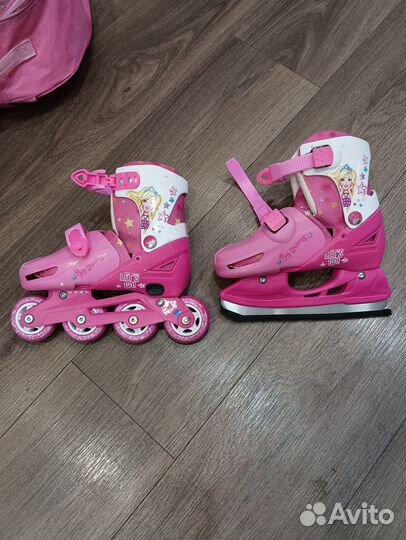 Роликовые коньки 2в 1
