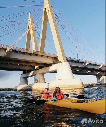 Морской каяк пластиковый, байдарка, лодка