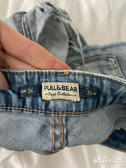 Шорты джинсовые pull and bear
