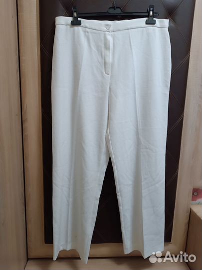 Брюки классика белые,р.56
