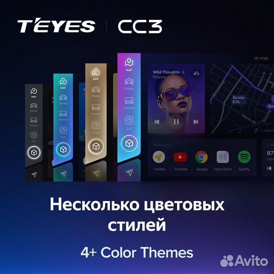 Магнитола Teyes CC3L 4/32Gb Honda Civic 9 11-2015