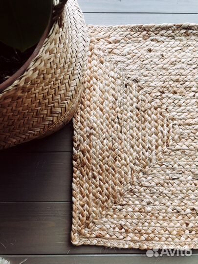 Коврик джутовый