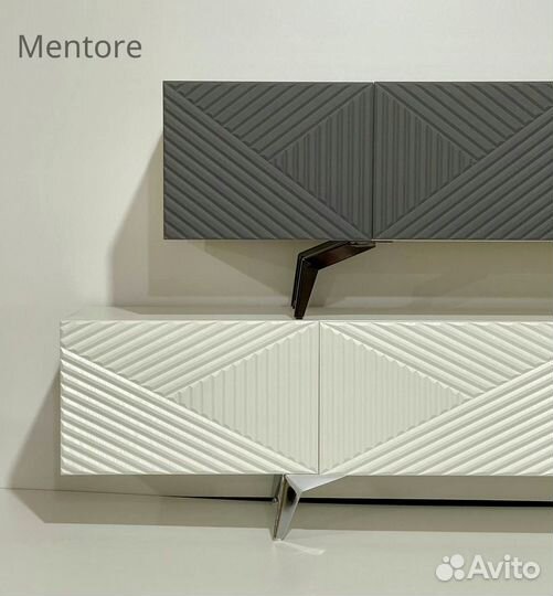 Тумба тв Bravo с фрезеровкой (конструктор)