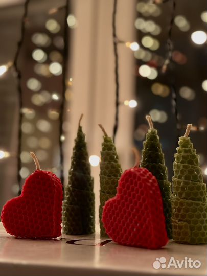 Свечи из вощины ручной работы