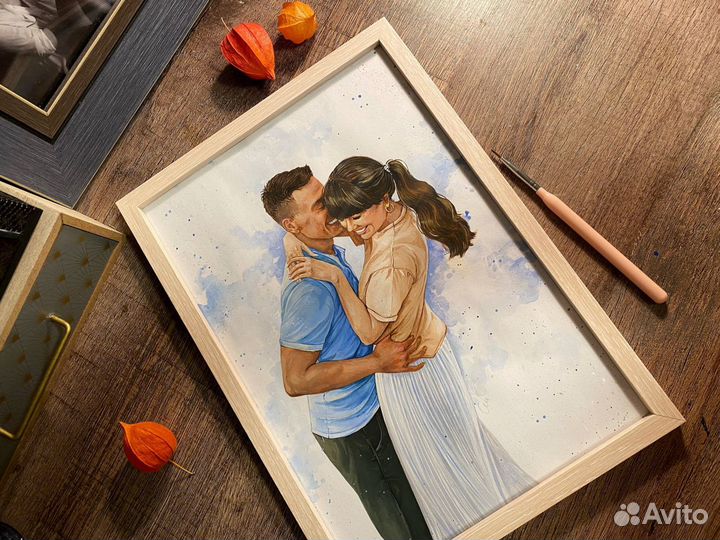 Портрет рисунок живопись на заказ по фото