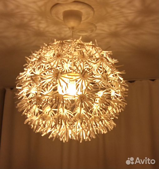 Люстра шар икея
