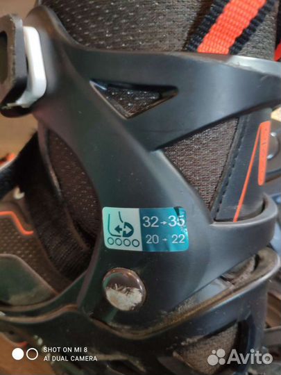 Ролики детские раздвижные oxelo 32 33 34 35 размер