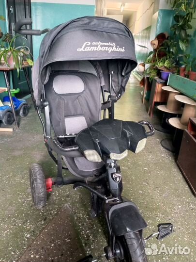 Детский велосипед трехколесный с ручкой