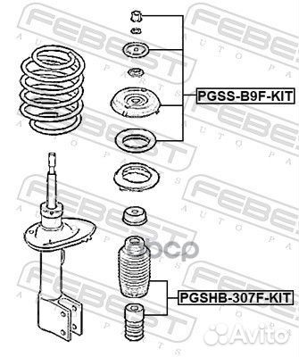 Опора амортизатора (ремкомплект) перед прав/лев