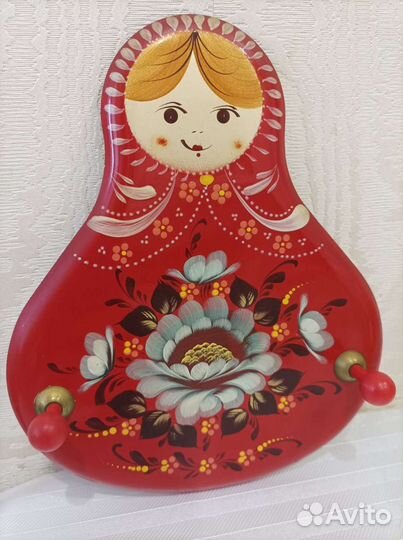 Вешалка настенная декоративная росписная. Сувенир