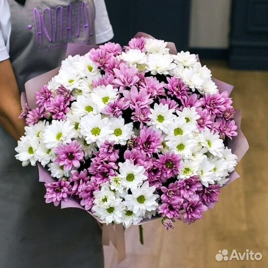 Букеты из хризантем