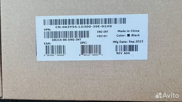 Клавиатура и Мышь Dell KB216-BK