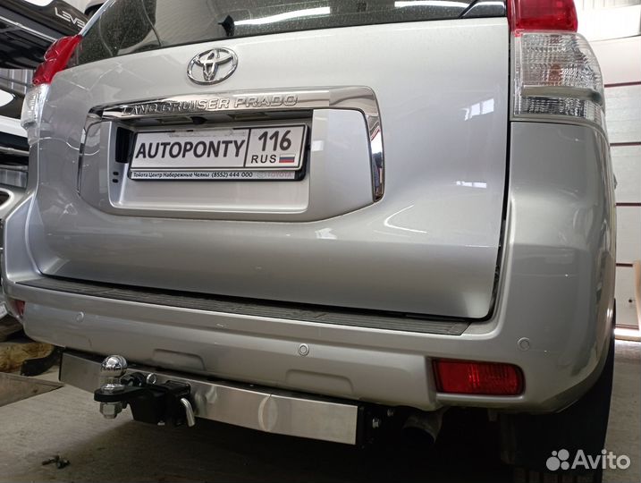 Фаркоп Тойота лк Прадо 150 легкосъемный квадрат