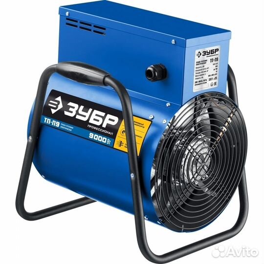 Пушка тепловая электрическая зубр тп-П9, 9 кВт