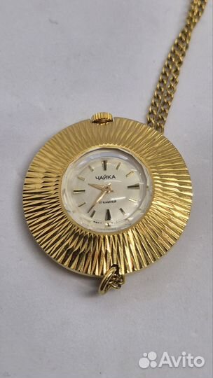 Часы кулон чайка СССР