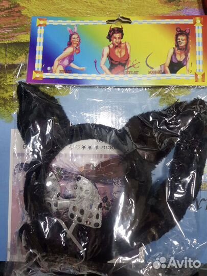 Кошкины ушки ободок и Рожки демона