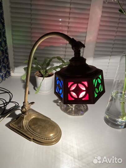 Антикварная настольная лампа, царская Россия