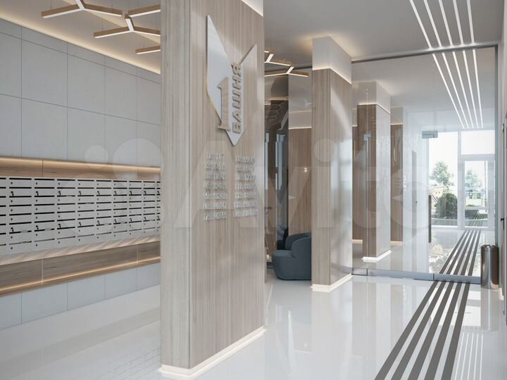 1-к. квартира, 50,9 м², 15/16 эт.