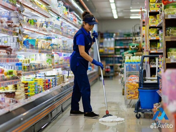 Уборщик в магазин 4 часа