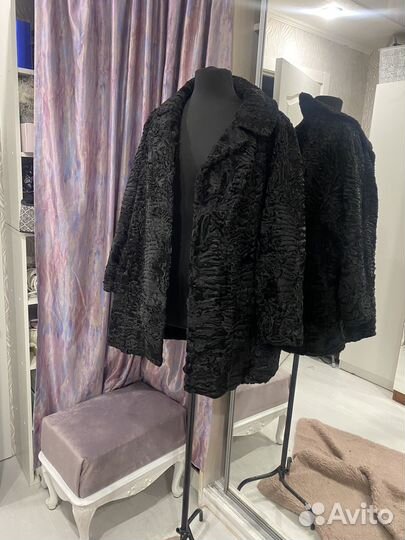Шуба из каракульчи 48