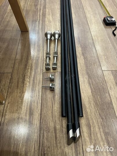 Карниз 4 метра черный б/у