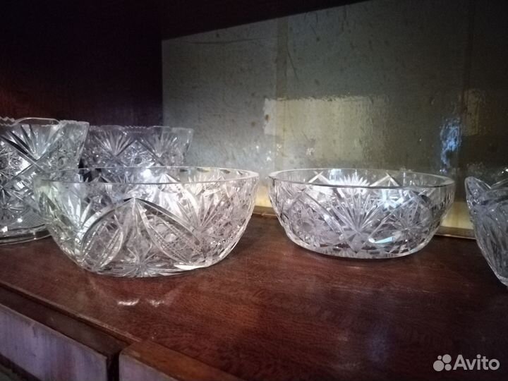 Хрустальные салатники,вазы цена разная, отправлю