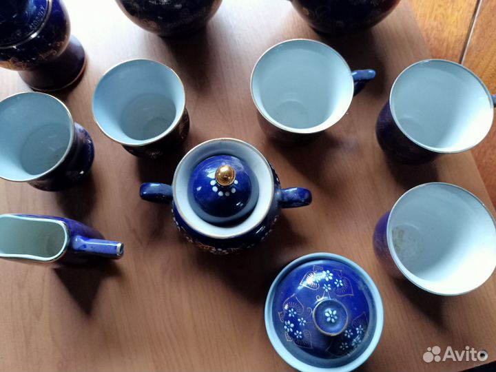 Чайный сервиз кобальт