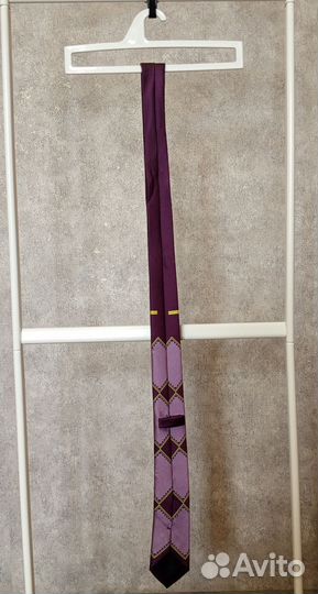 Галстук фиолетовый школьный джоджо длина 146 см