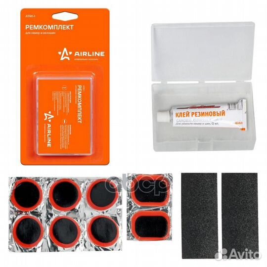 Ремкомплект для ремонта камер и вело шин в кейс