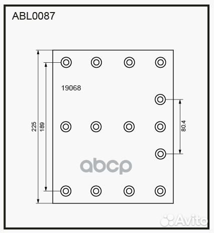Накладки тормозные,комплект STD / WVA (19068) H